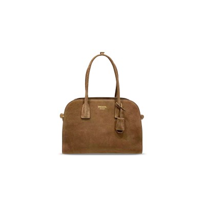 PRADA MEDIUM SUEDE TOTE BAG 1BG538 (32*23.5*16cm)